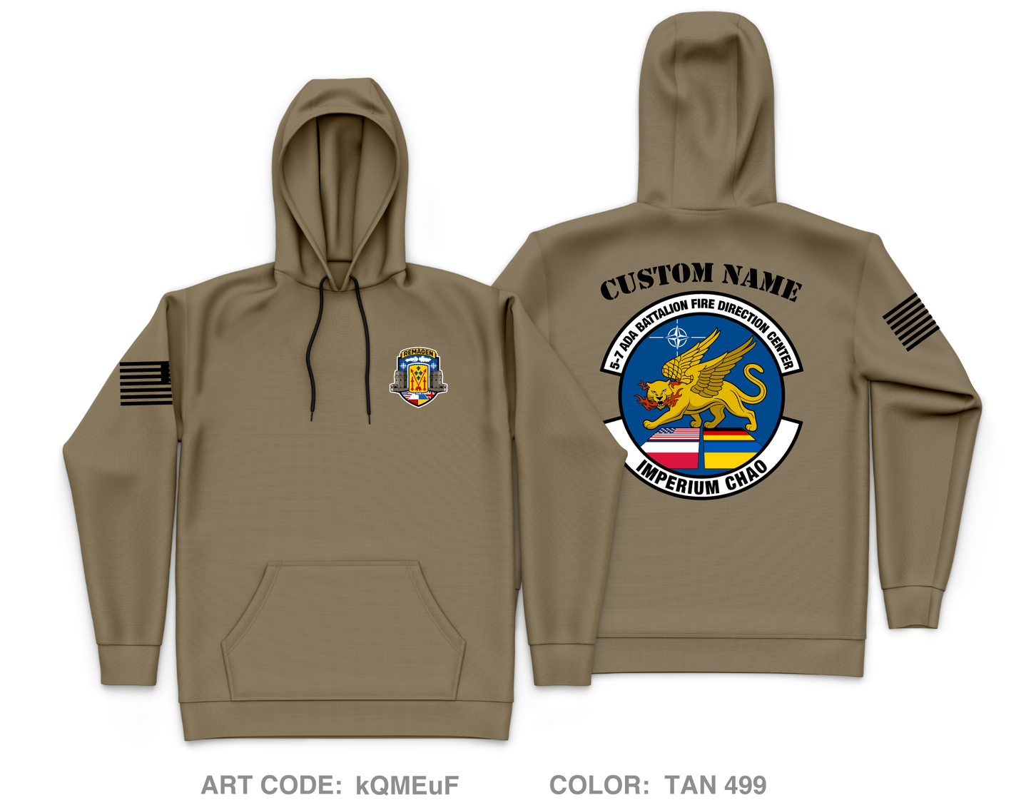 CUSTOM FDC Crew 3, HHB 5-7 ADA Core Men's Hooded Performance Sweatshirt - kQMEuF