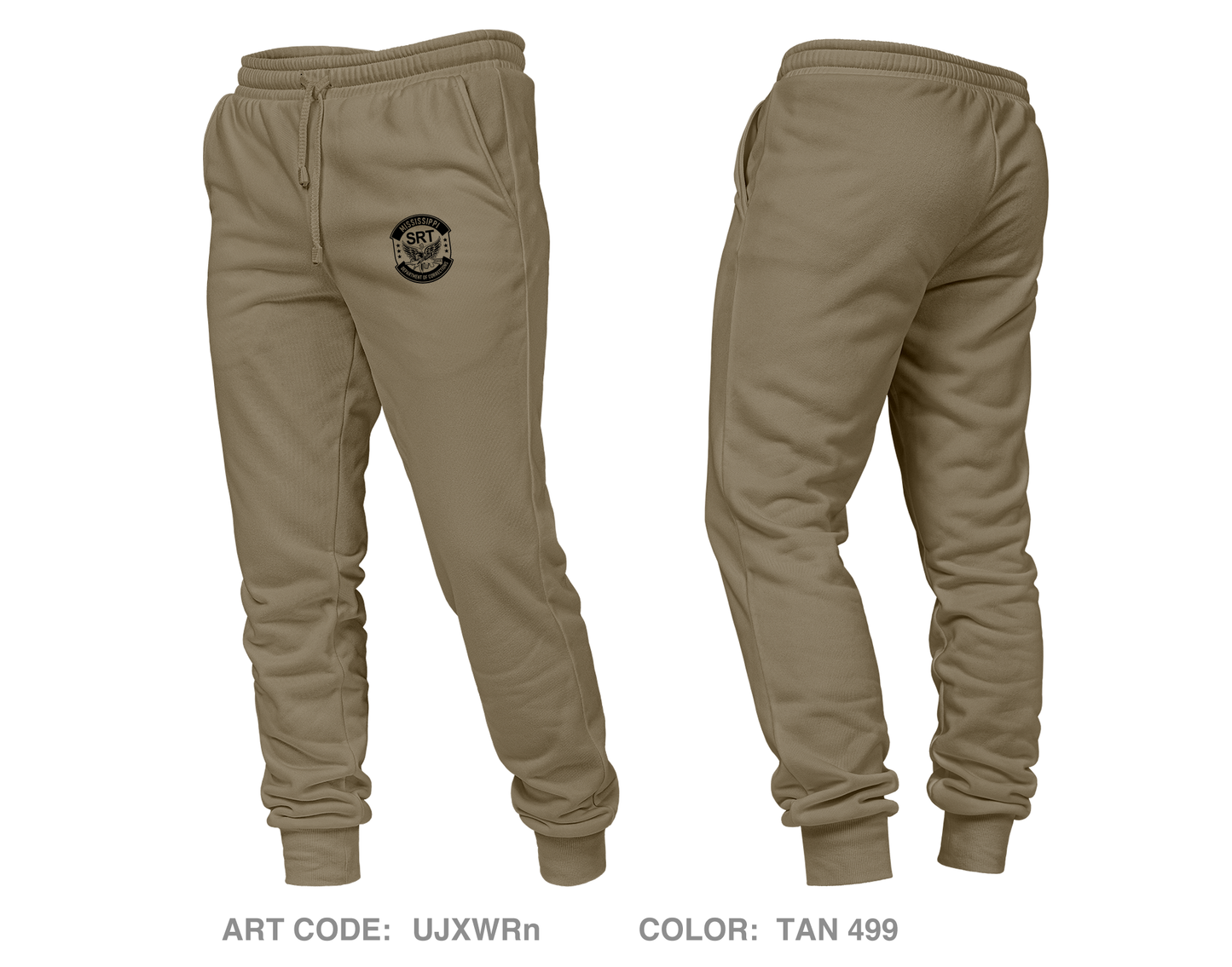 Mississippi Department of Corrections Special Response Team Core Unisex Performance Joggers - UJXWRn