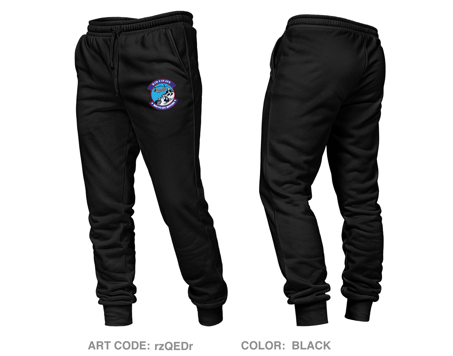 B Co, 3-10 GSAB, 10th CAB, 10th MTN Core Unisex Performance Joggers - rzQEDr