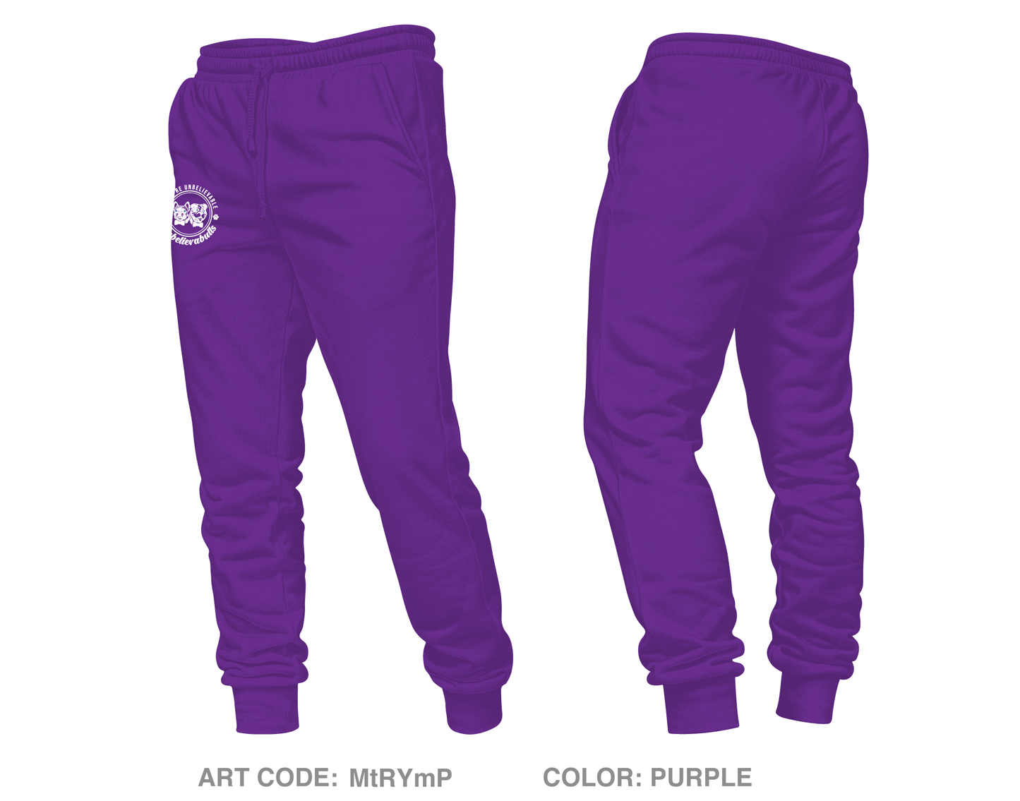 Unbelievabulls Core Unisex Performance Joggers - MtRYmP