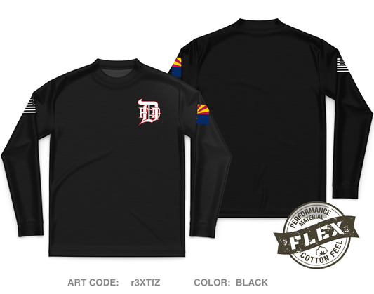 Douglas fire dept. Core Men's LS Flex Performance Tee - r3XTfZ