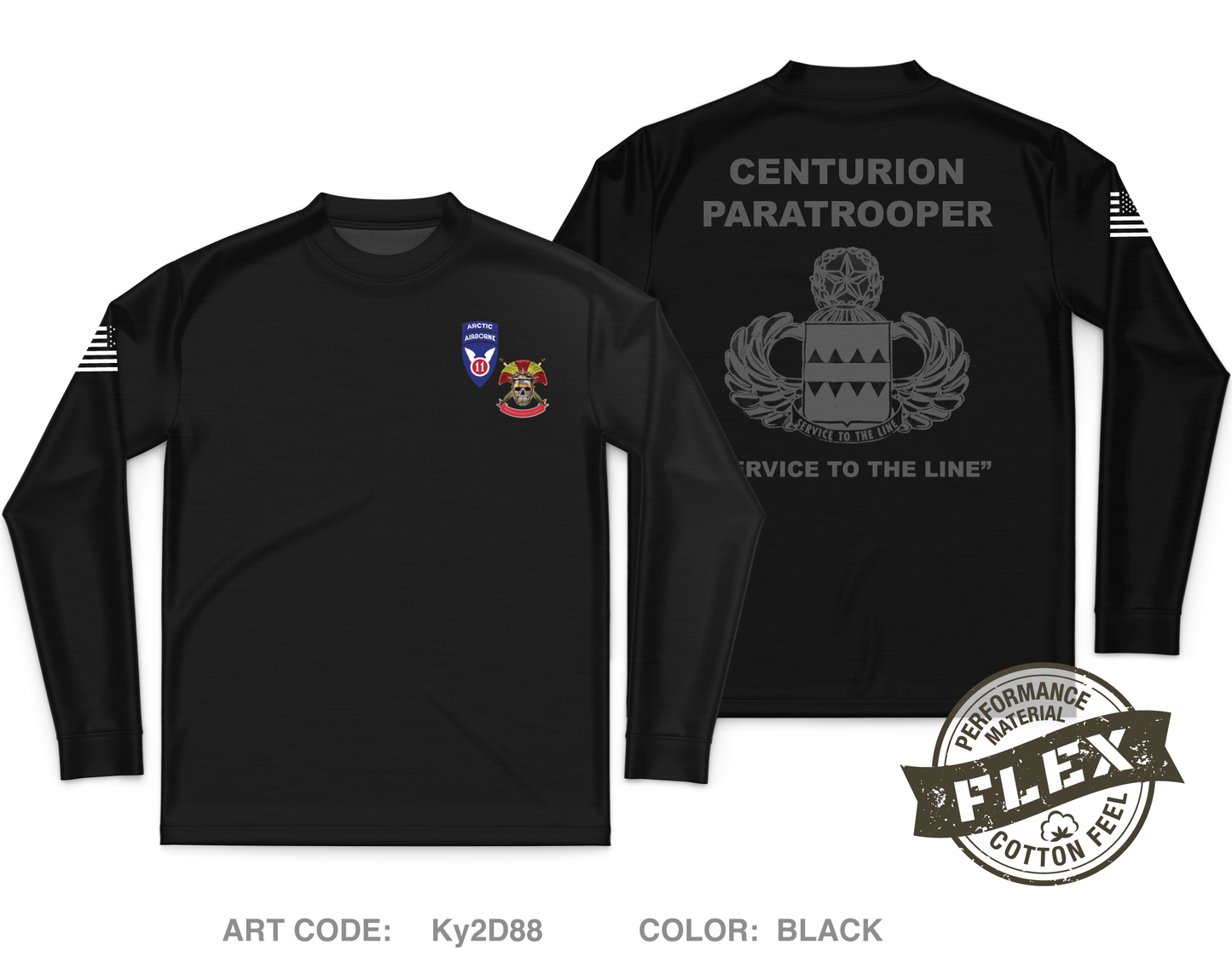 725 BSB Centurions Core Men's LS Flex Performance Tee - Ky2D88