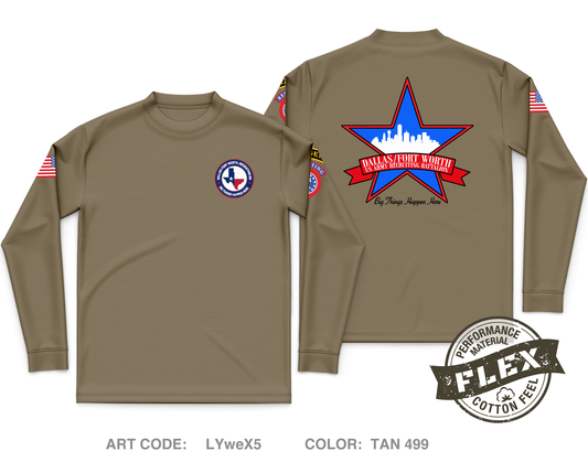 Dallas Fort Worth Recruiting Battalion Core Men's LS Flex Performance Tee - LYweX5