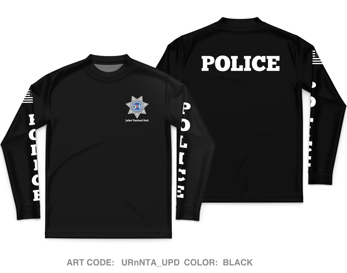 Joliet Police Department Core Men's LS Performance Tee - URnNTA_UPD