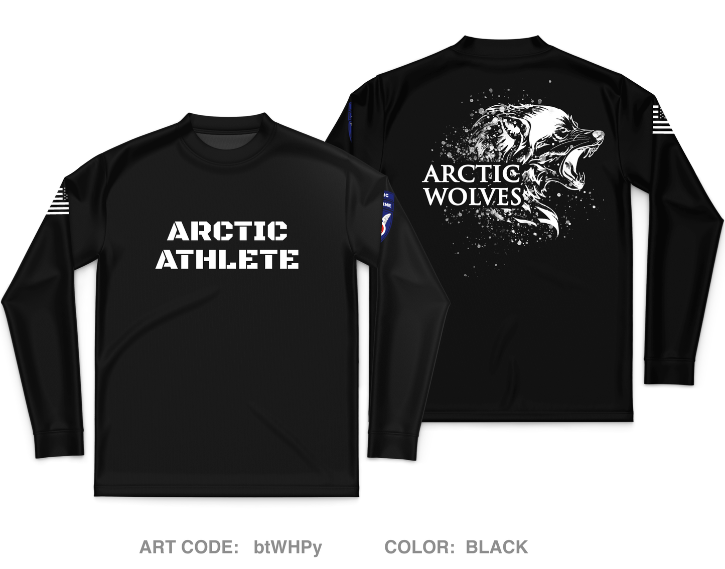 Arctic Athlete Program, 1|11 Arctic Airborne Core Men's LS Performance Tee - btWHPy