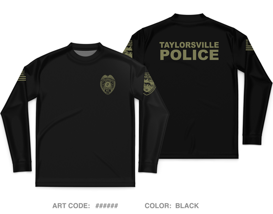 TAYLORSVILLE POLICE DEPT Core Men's LS Performance Tee - gP7r85