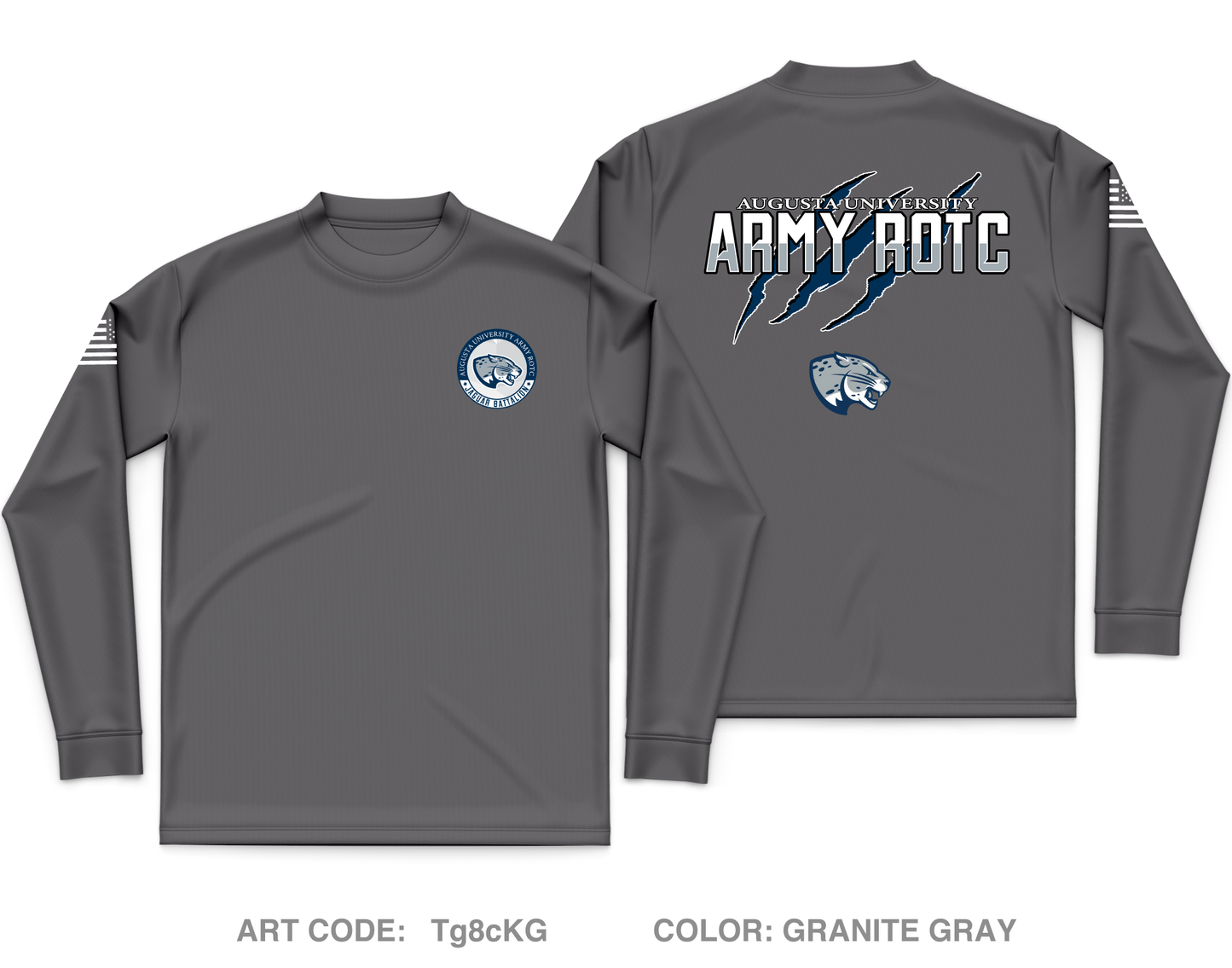 Augusta University Army ROTC Core Men's LS Performance Tee - Tg8cKG