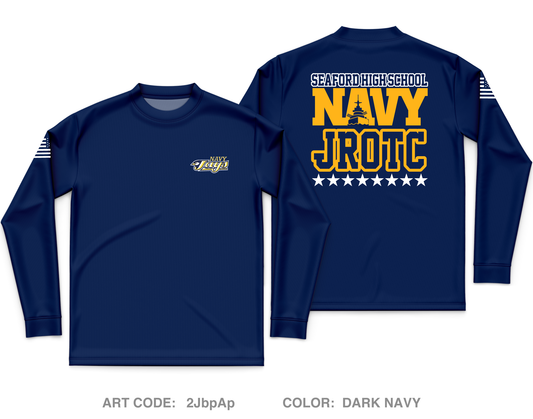 Seaford High School NJROTC Core Men's LS Performance Tee - 2JbpAp