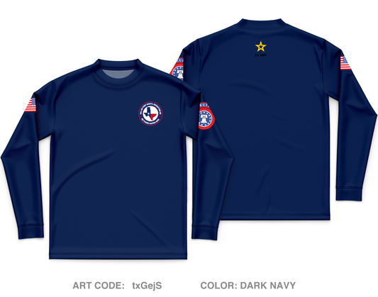 Dallas Fort Worth Recruiting Battalion Core Men's LS Performance Tee - txGejS