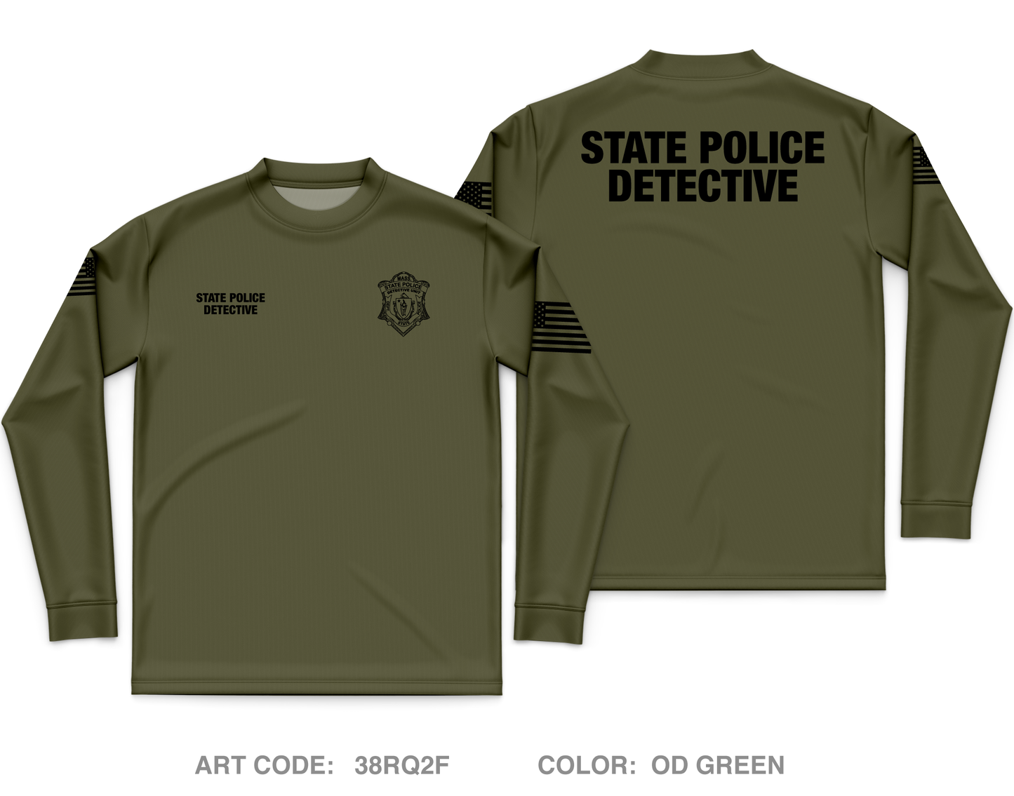 Northwestern District Anti-Crime Task Force Core Men's LS Performance Tee - 38RQ2F