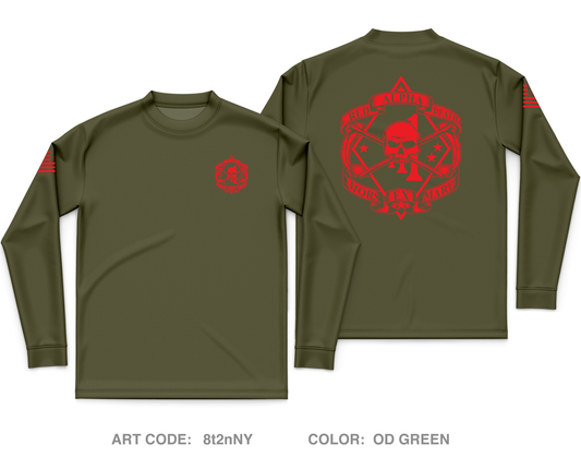 A co, 1st BN 1st Mar Core Men's LS Performance Tee - 8t2nNY