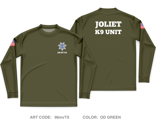 Joliet Police K9 Unit Core Men's LS Performance Tee - 96mvTX