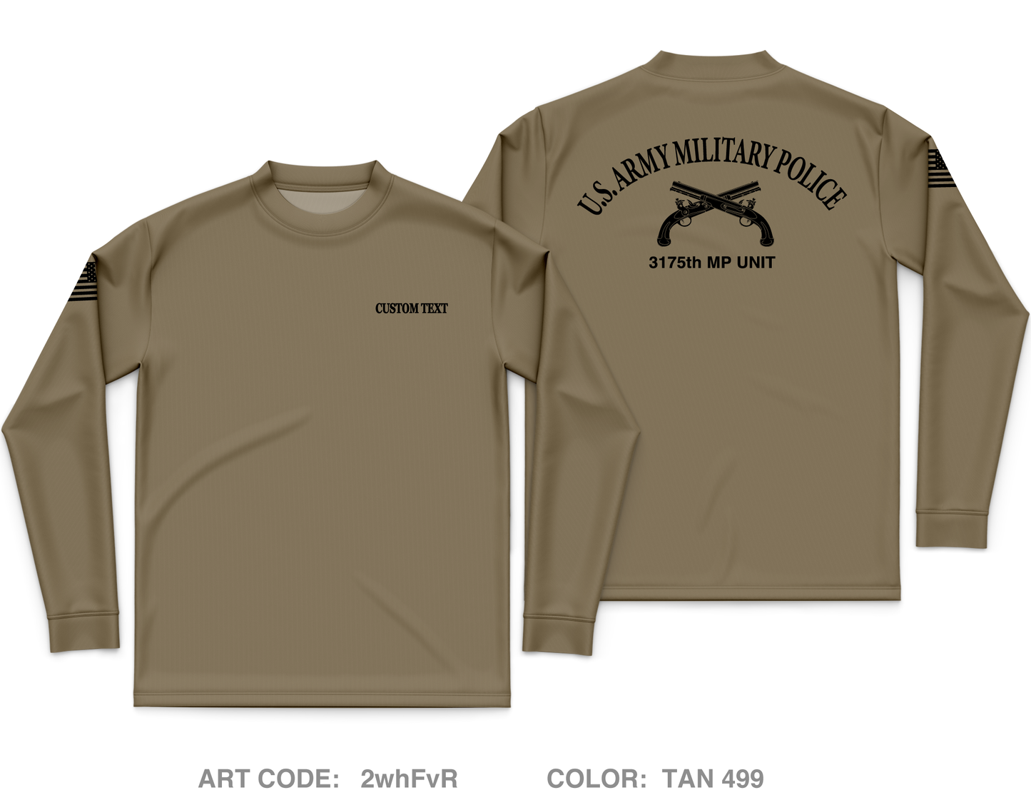 3175th MP Company Core Men's LS Performance Tee - 2whFvR