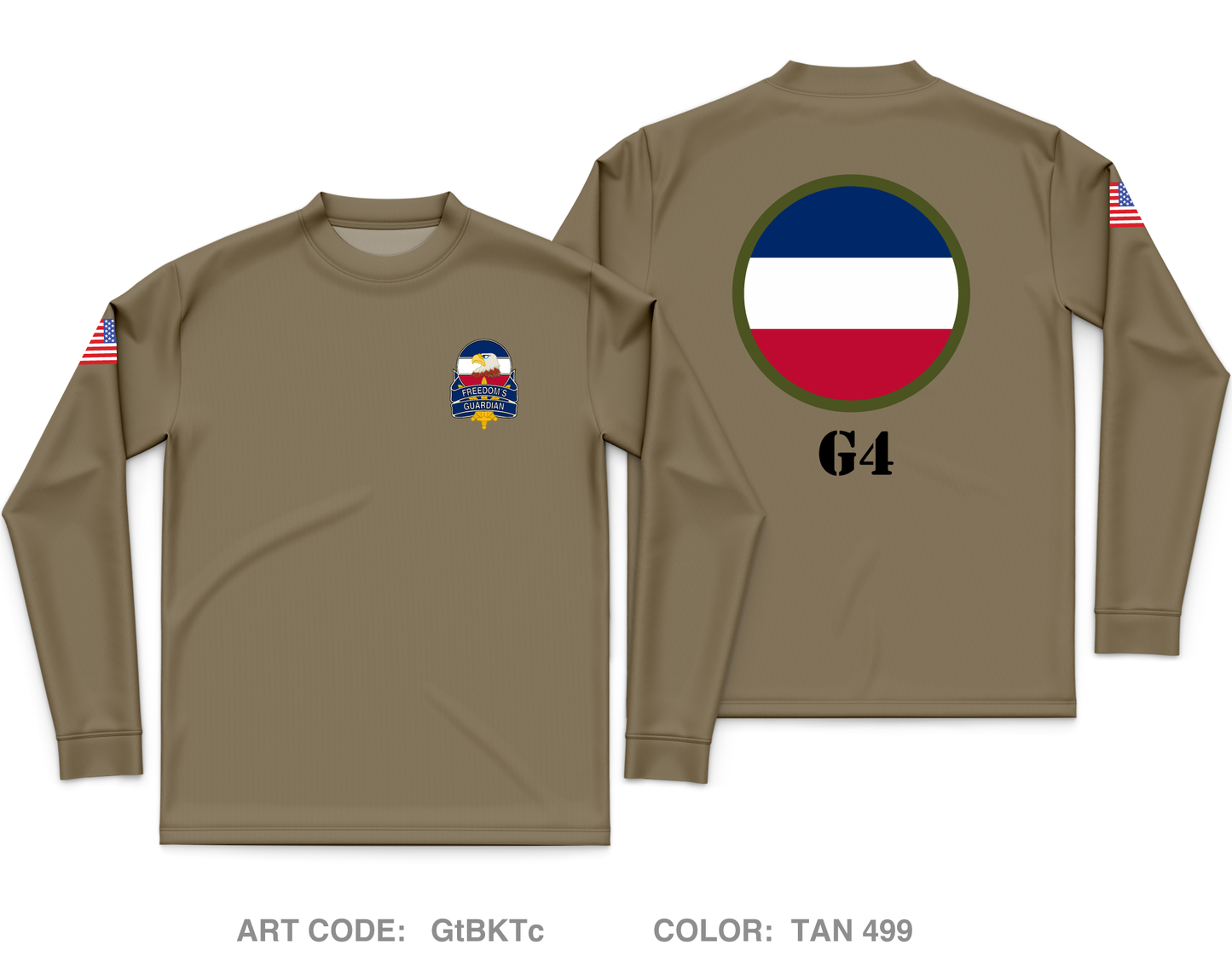 FORSCOM G4 Core Men's LS Performance Tee - GtBKTc