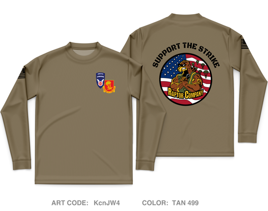 Fox Co, 2-377 PFAR, 2nd Brigade Core Men's LS Performance Tee - KcnJW4