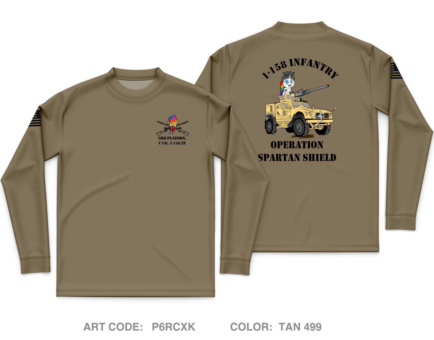 3rd Platoon, C Co, 1-158 IN Core Men's LS Performance Tee - P6RCXK