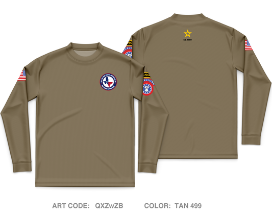 Dallas Fort Worth Recruiting Battalion Core Men's LS Performance Tee - QXZwZB