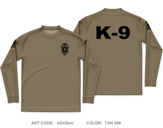 Putnamville K-9 Core Men's LS Performance Tee - bDxDem