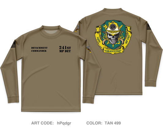 241st Military Police DET Core Men's LS Performance Tee - hPqdgr