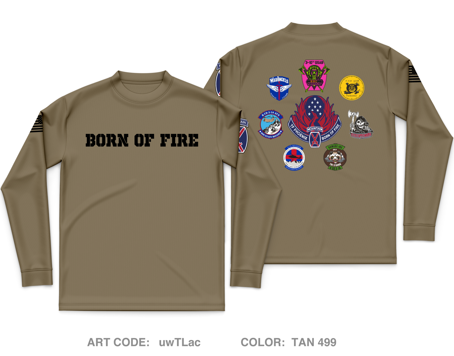 3-10 General Support Aviation Brigade (GSAB), 10th CAB, 10th Mountain Division Core Men's LS Performance Tee - uwTLac