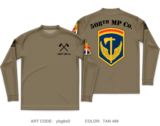 508th MP Co Core Men's LS Performance Tee - ybg8sD