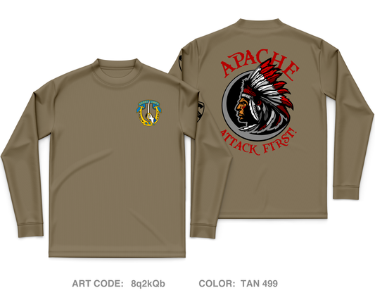 A TRP, 1-7 CAV, 1 ACB, 1CD Core Men's LS Performance Tee - 8q2kQb