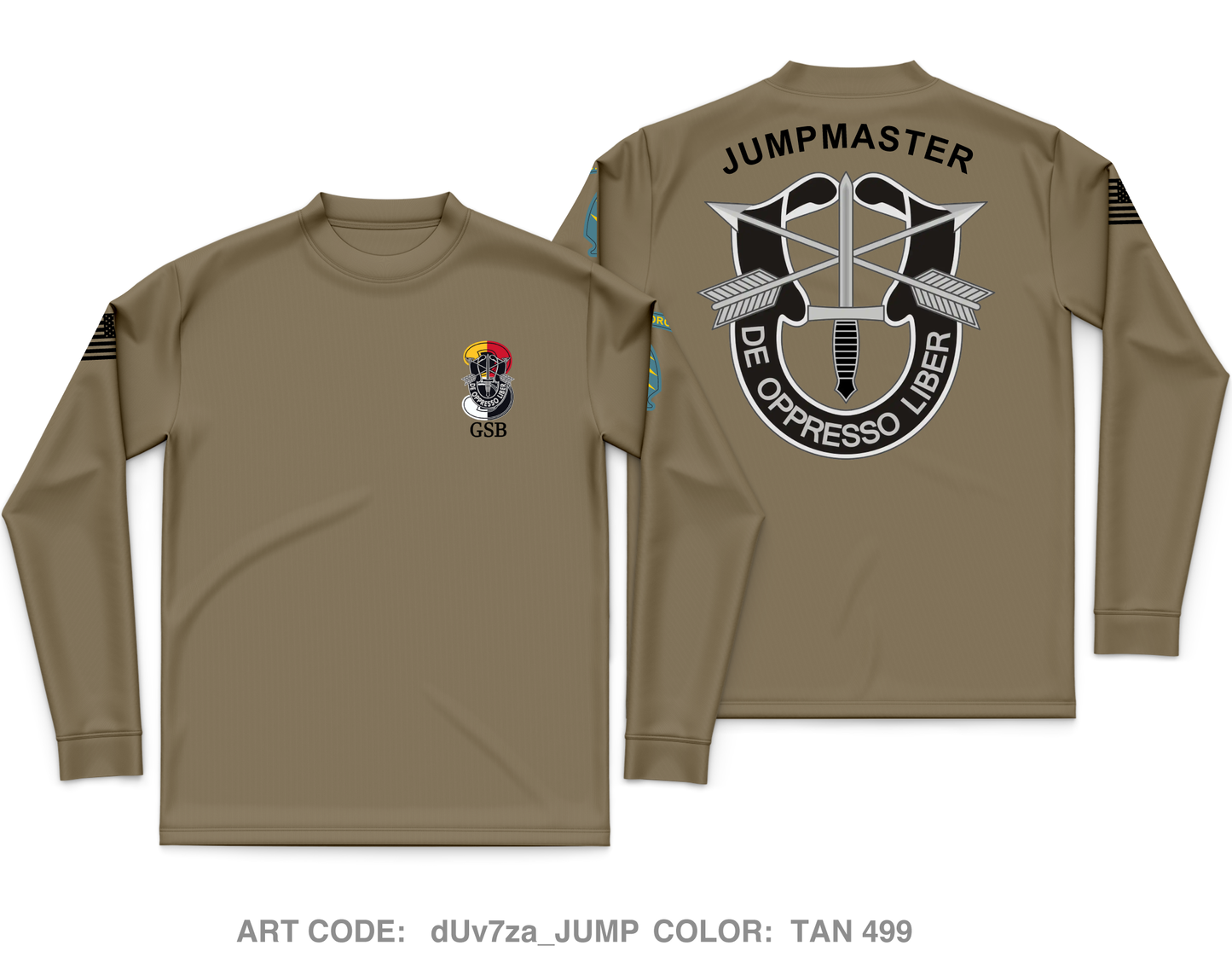 Group Support Battalion, 3D SFG(A) Core Men's LS Performance Tee - dUv7za_JUMP