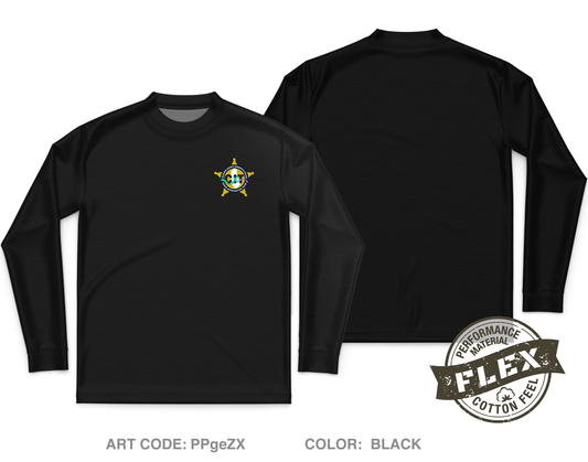 Baldwin County Sheriff’s Office Crisis Intervention Team Core Men's LS Flex Performance Tee - PPgeZX