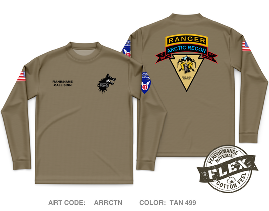 CUSTOM C-TROOP, 5-1 CAV Core Men's LS Flex Performance Tee - ARRCTN