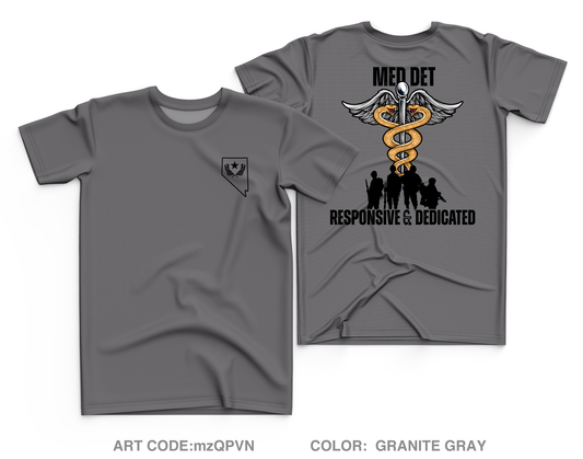 Nevada Army National Guard Medical Detachment Core Men's SS Performance Tee - mzQPVN