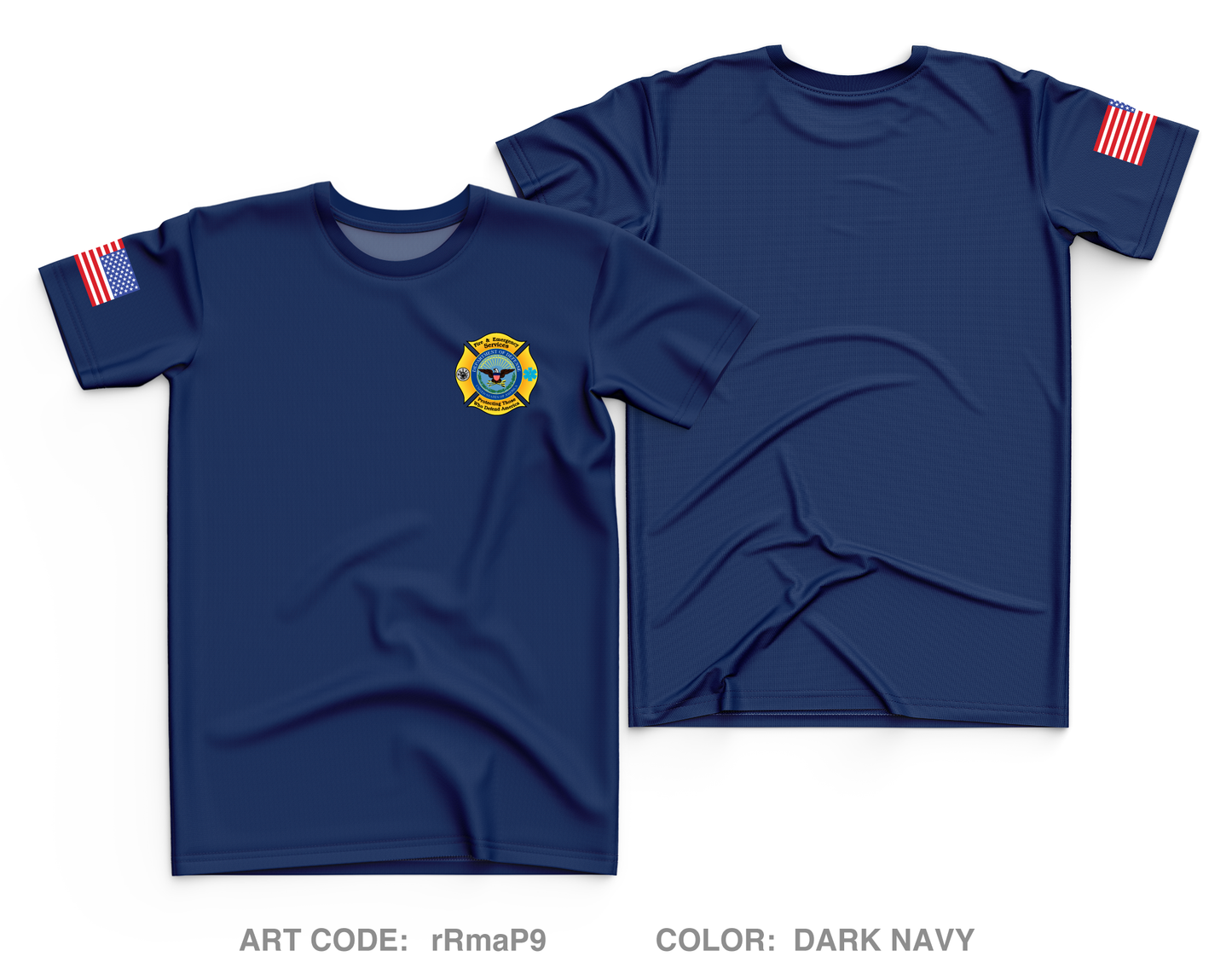 Naval Station Newport Fire and Emergency Core Men's SS Performance Tee - rRmaP9