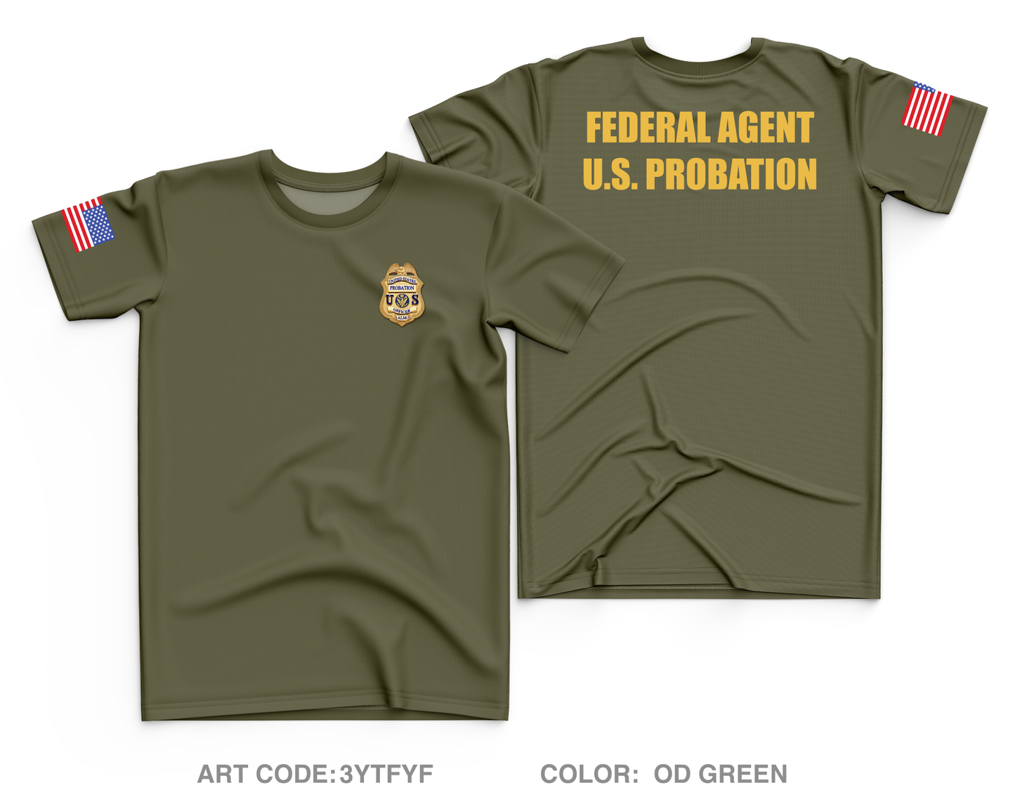 U.S. Probation Core Men's SS Performance Tee - 3YTFYF