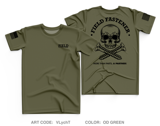 FIELD FASTENER Core Men's SS Performance Tee - VLychT