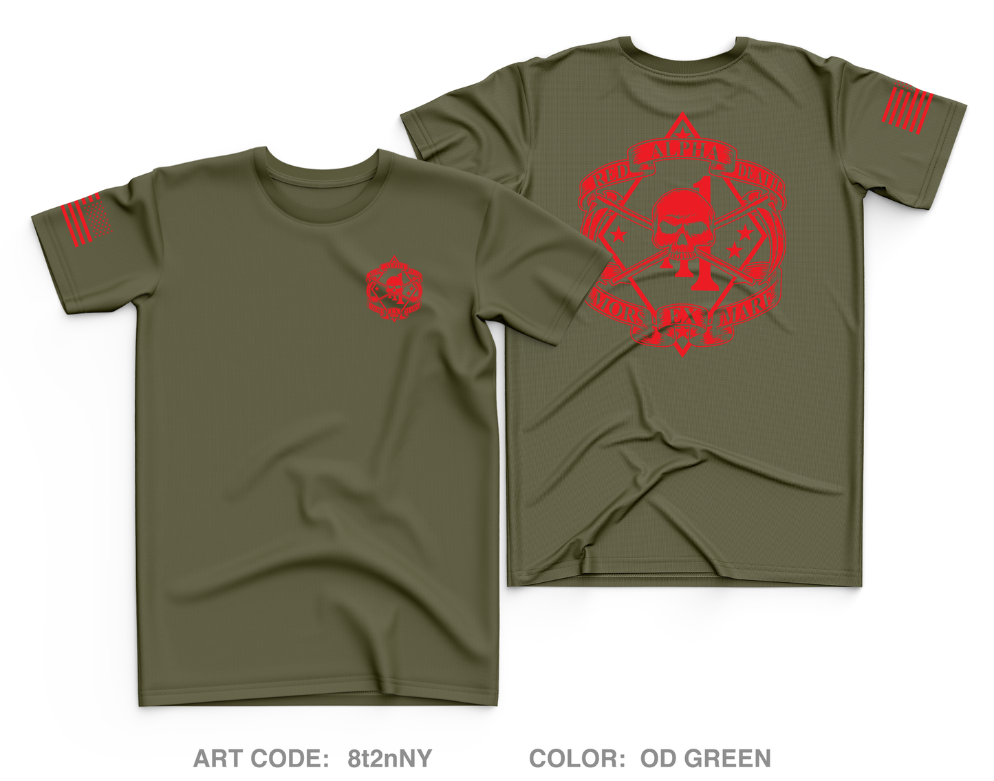 A co, 1st BN 1st Mar Core Men's SS Performance Tee - 8t2nNY