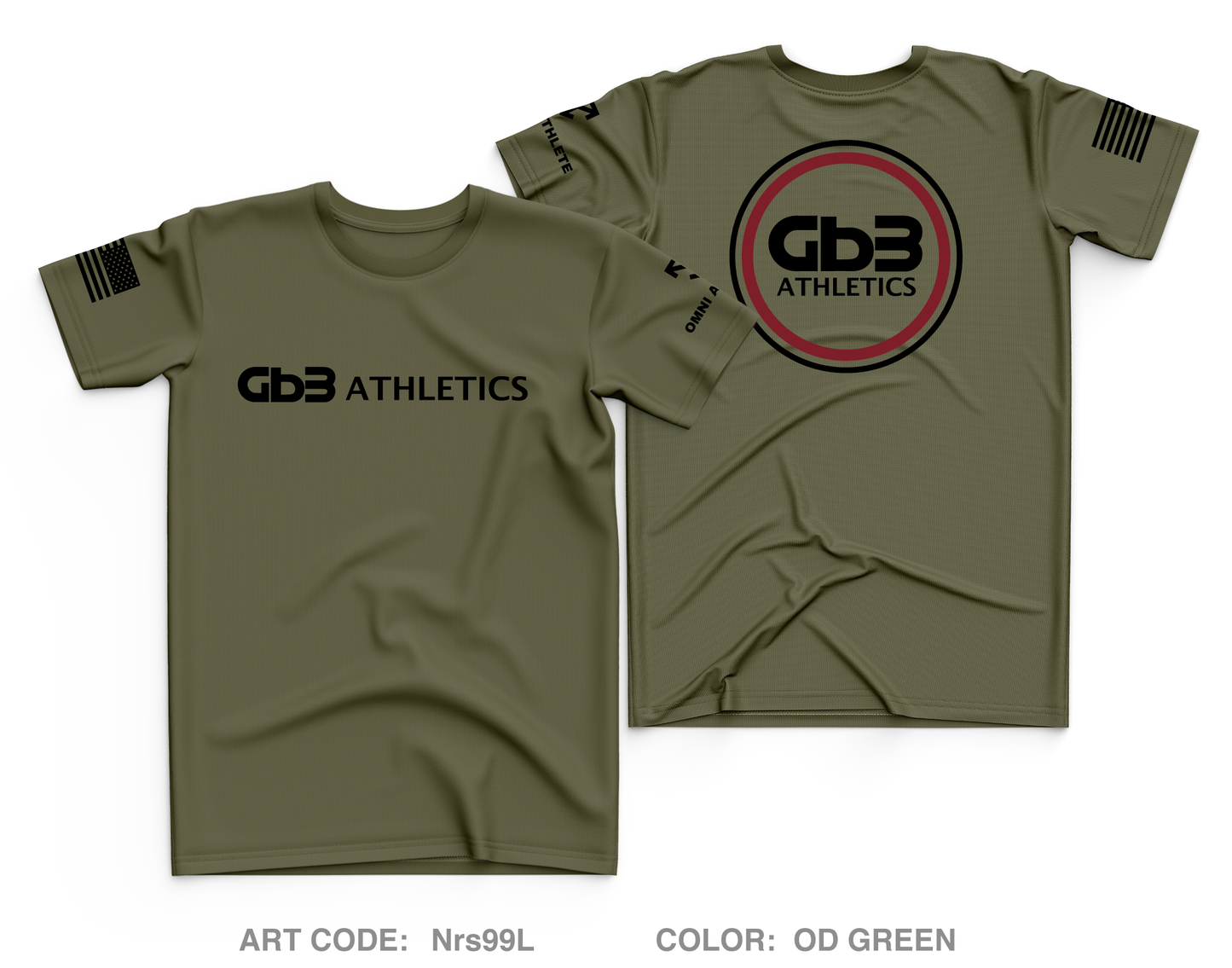 GB3 Athletics Core Men's SS Performance Tee - Nrs99L