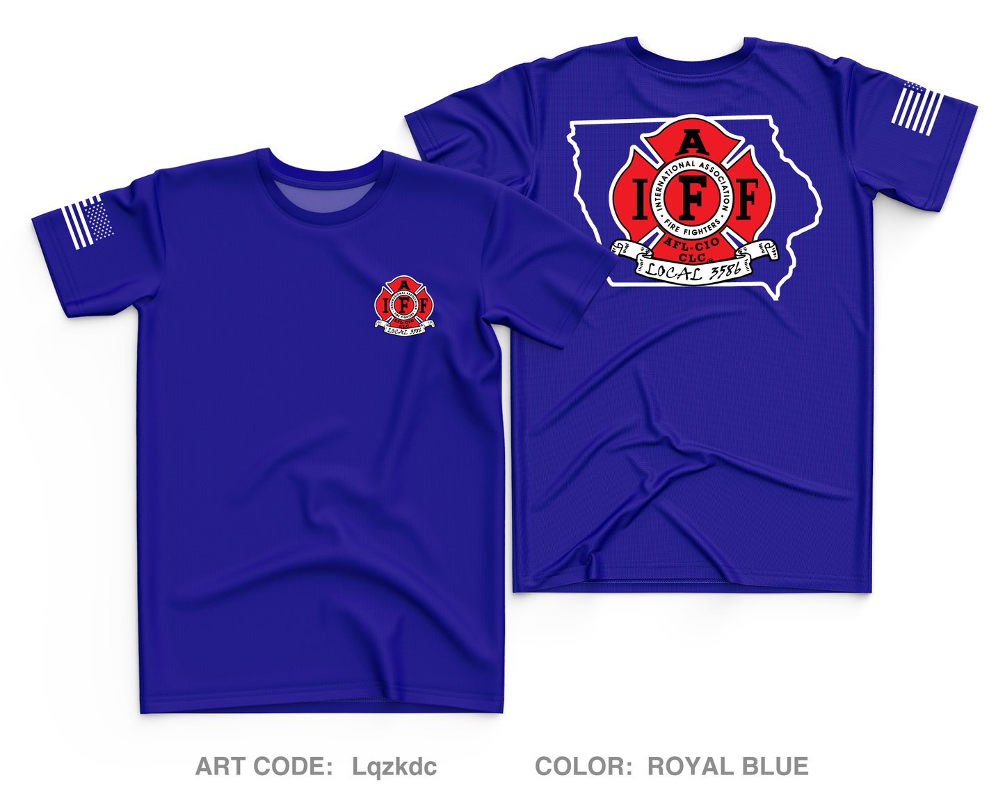 IAFF Local 3586 Core Men's SS Performance Tee - Lqzkdc