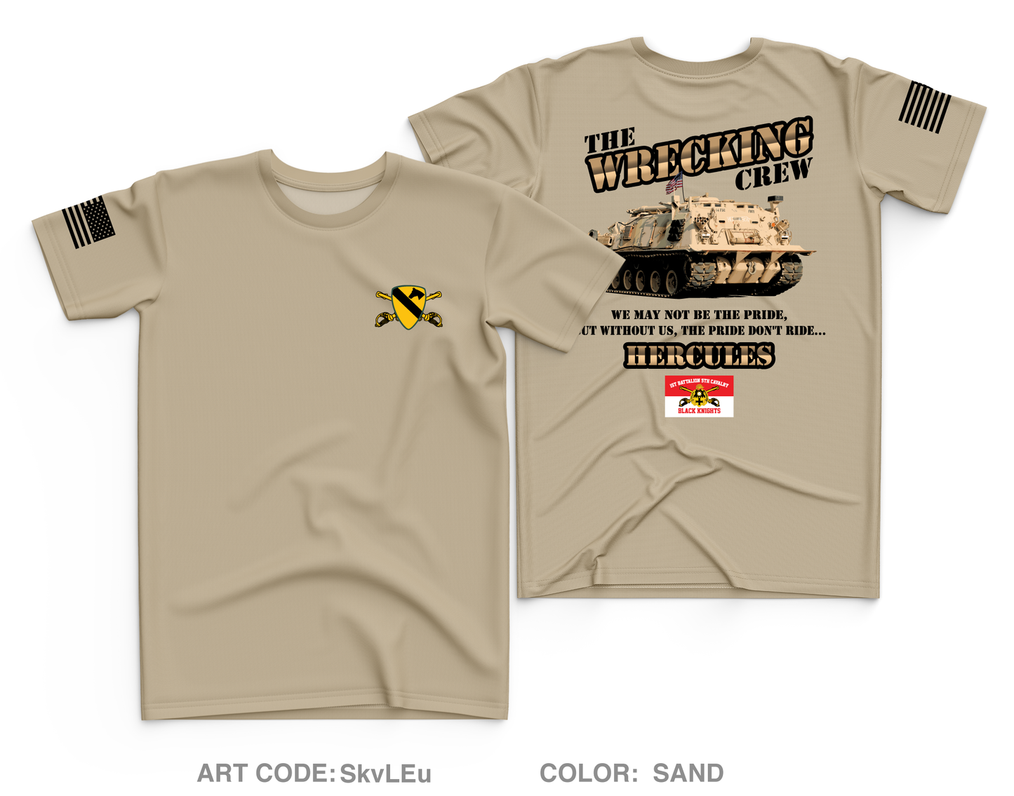 1st Cav Core Men's SS Performance Tee - SkvLEu