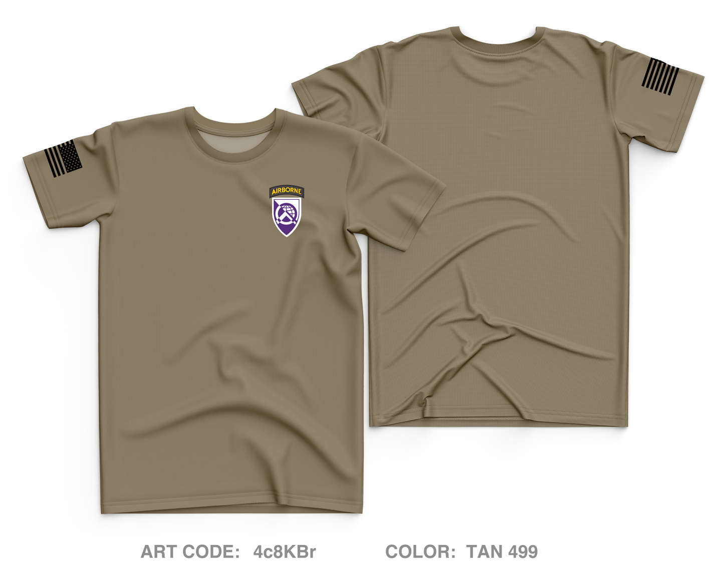 360TH CA BDE (A) Core Men's SS Performance Tee - 4c8KBr