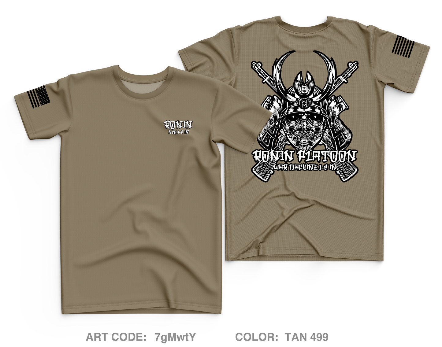 Ronin Platoon B Co 1-8 IN Core Men's SS Performance Tee - 7gMwtY