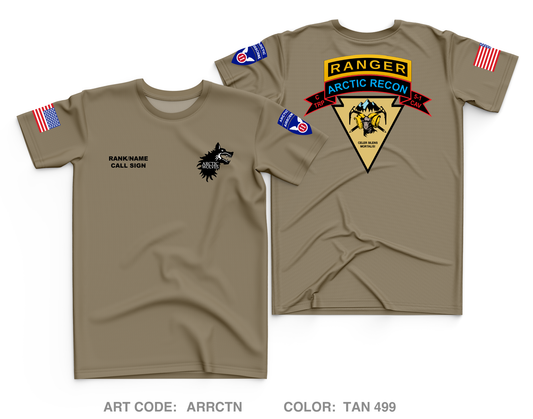 CUSTOM C-TROOP, 5-1 CAV Core Men's SS Performance Tee - ARRCTN