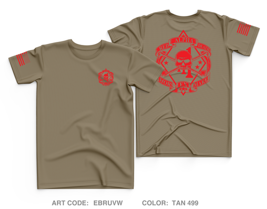 A co, 1st BN 1st Mar Core Men's SS Performance Tee - EBRUVW