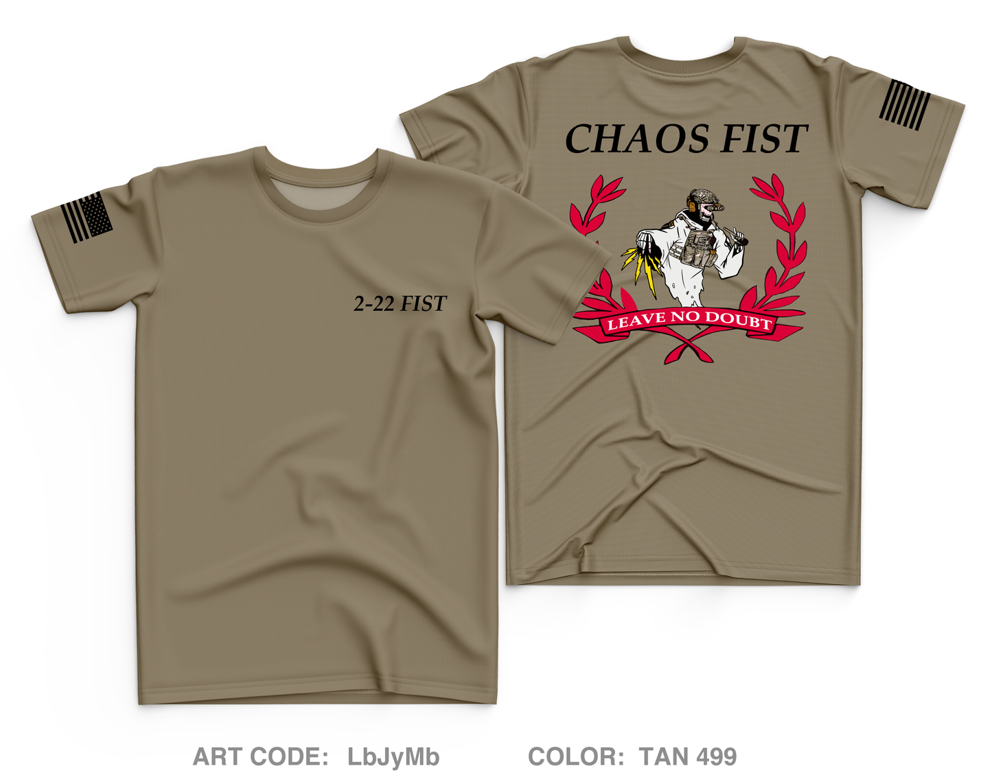 CHAOS FIST Core Men's SS Performance Tee - LbJyMb