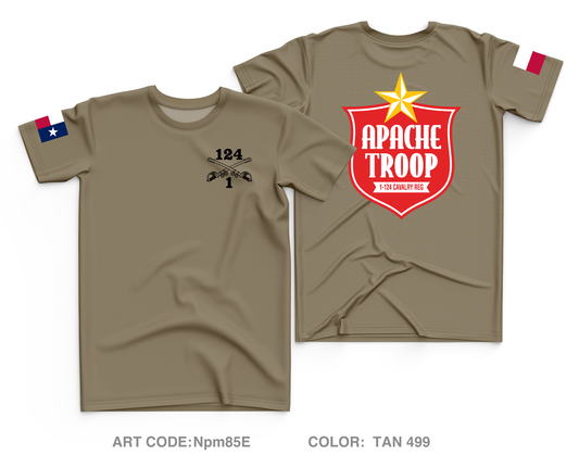 A Troop 1|124th Cavalry Reg Core Men's SS Performance Tee - Npm85E