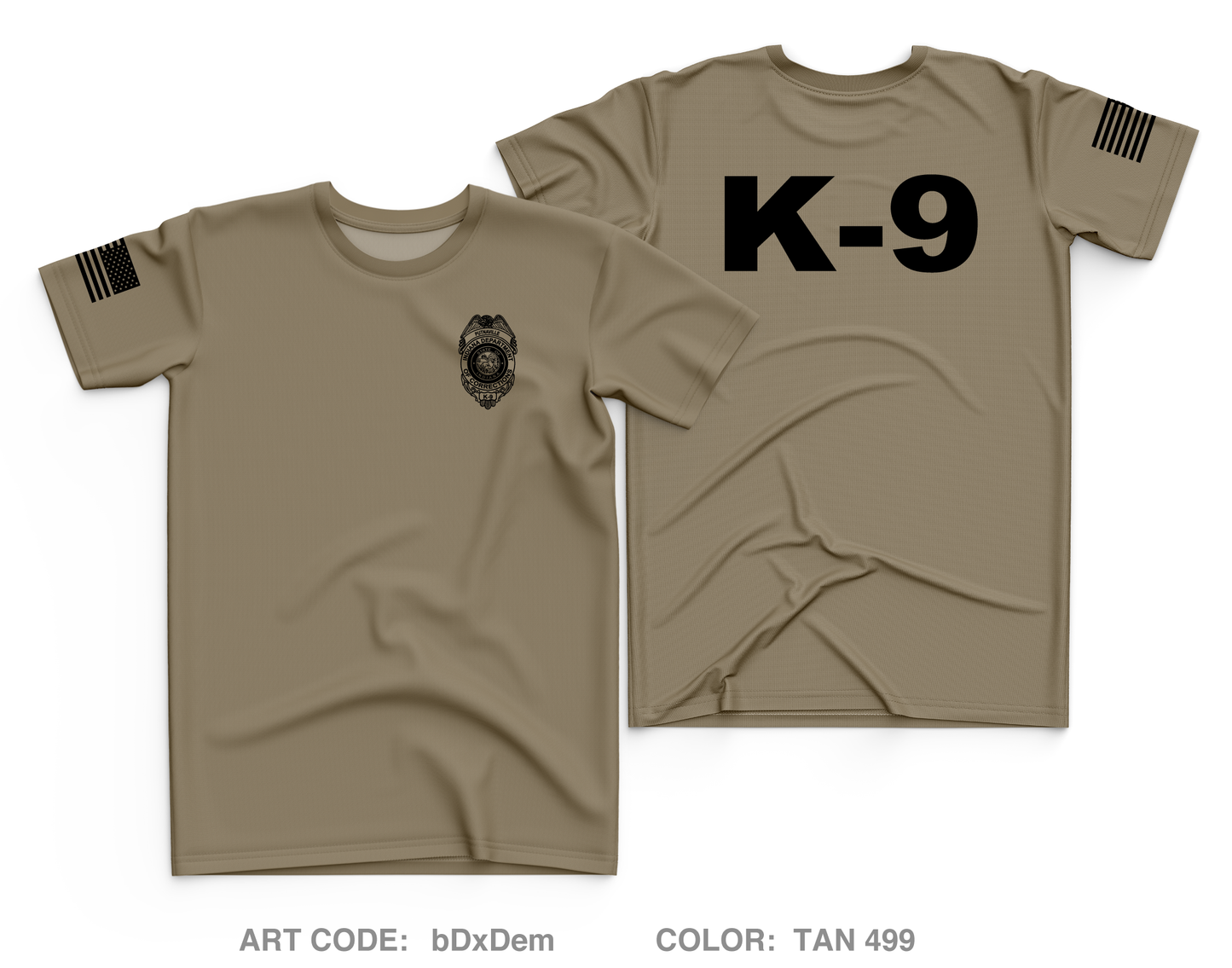 Putnamville K-9 Core Men's SS Performance Tee - bDxDem