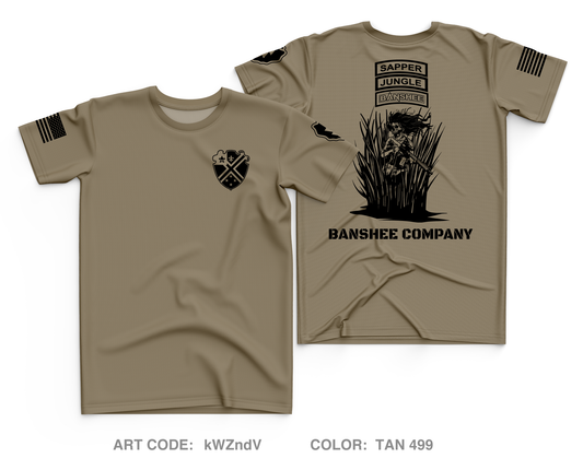 B Co, 29th Beb, 3IBCT, 25 ID Core Men's SS Performance Tee - kWZndV