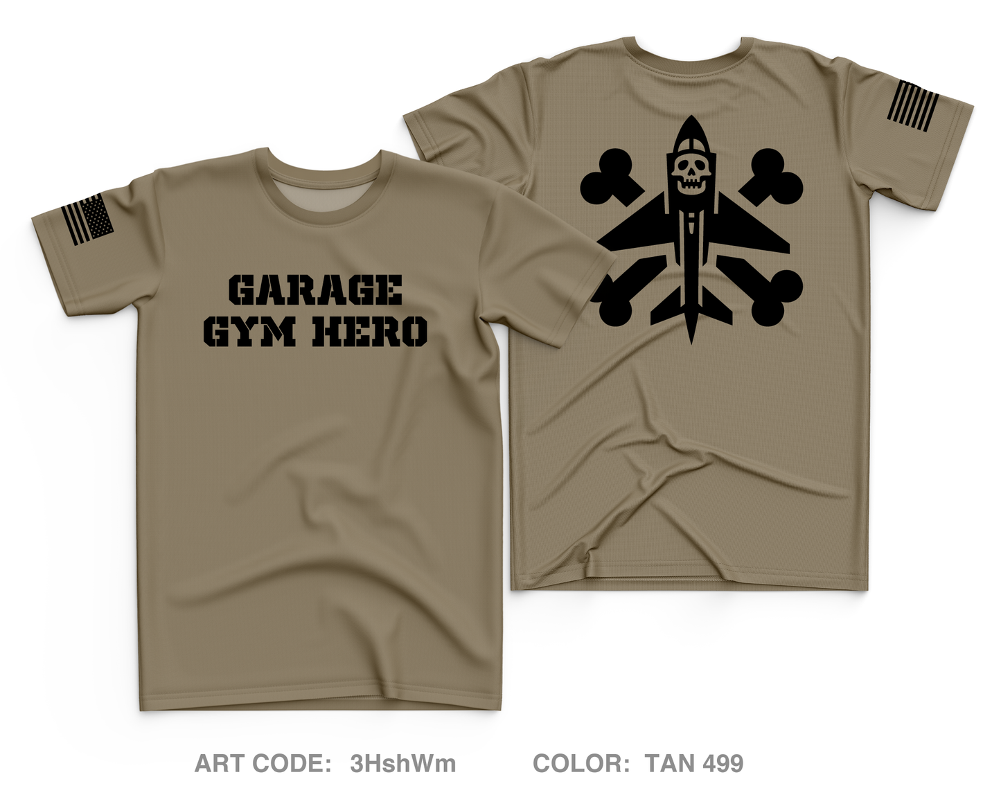 Garage Gym Hero Core Men's SS Performance Tee - 3HshWm