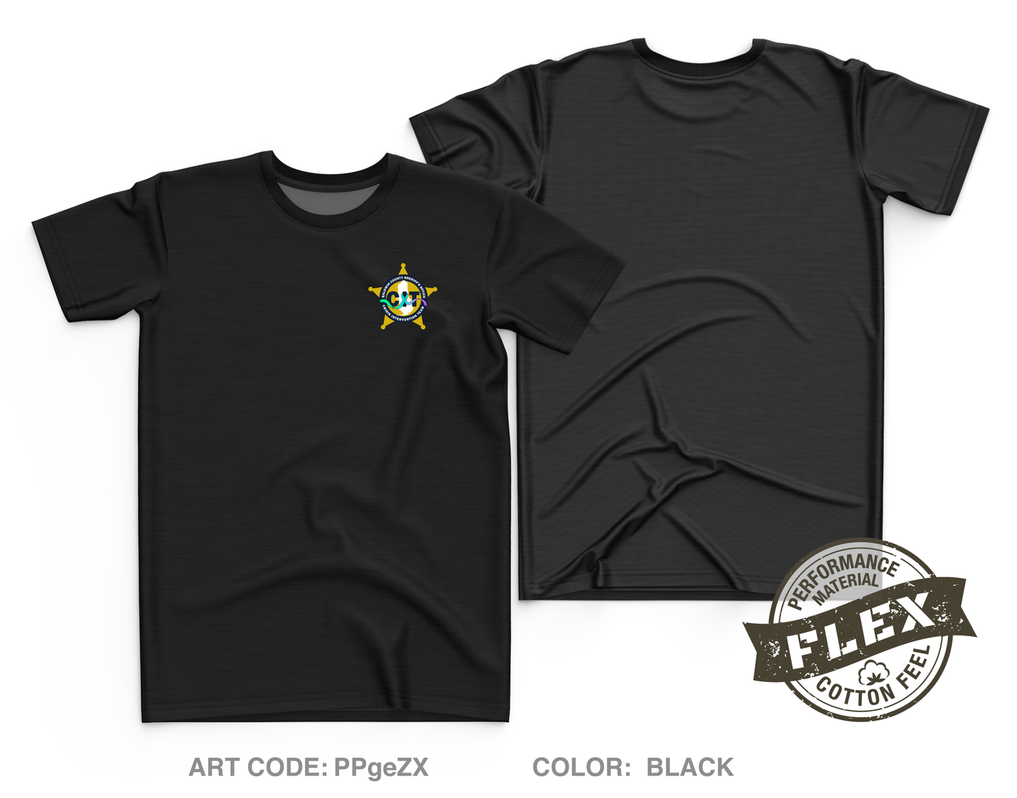 Baldwin County Sheriff’s Office Crisis Intervention Team Core Men's SS Flex Performance Tee - PPgeZX