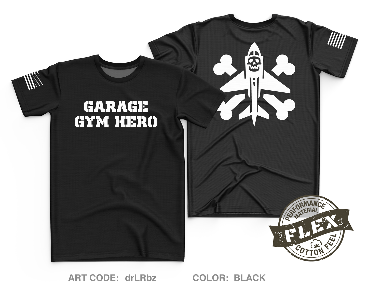 Garage Gym Hero Core Men's SS Flex Performance Tee - drLRbz