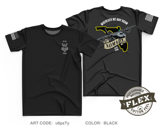 Fleet Logostics Support Squadron 62 (VR-62) Core Men's SS Flex Performance Tee - u6pzTy