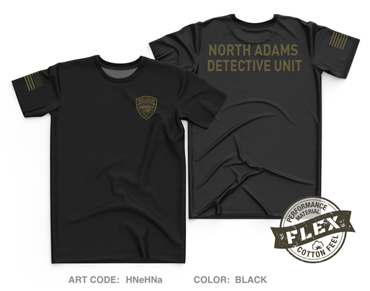 North Adams Police Detective Unit Core Men's SS Flex Performance Tee - HNeHNa